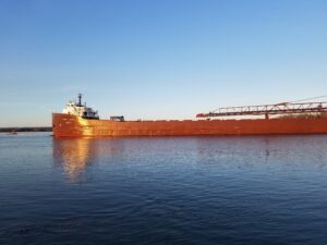 Vessel in the Sault Ste Marie Locks