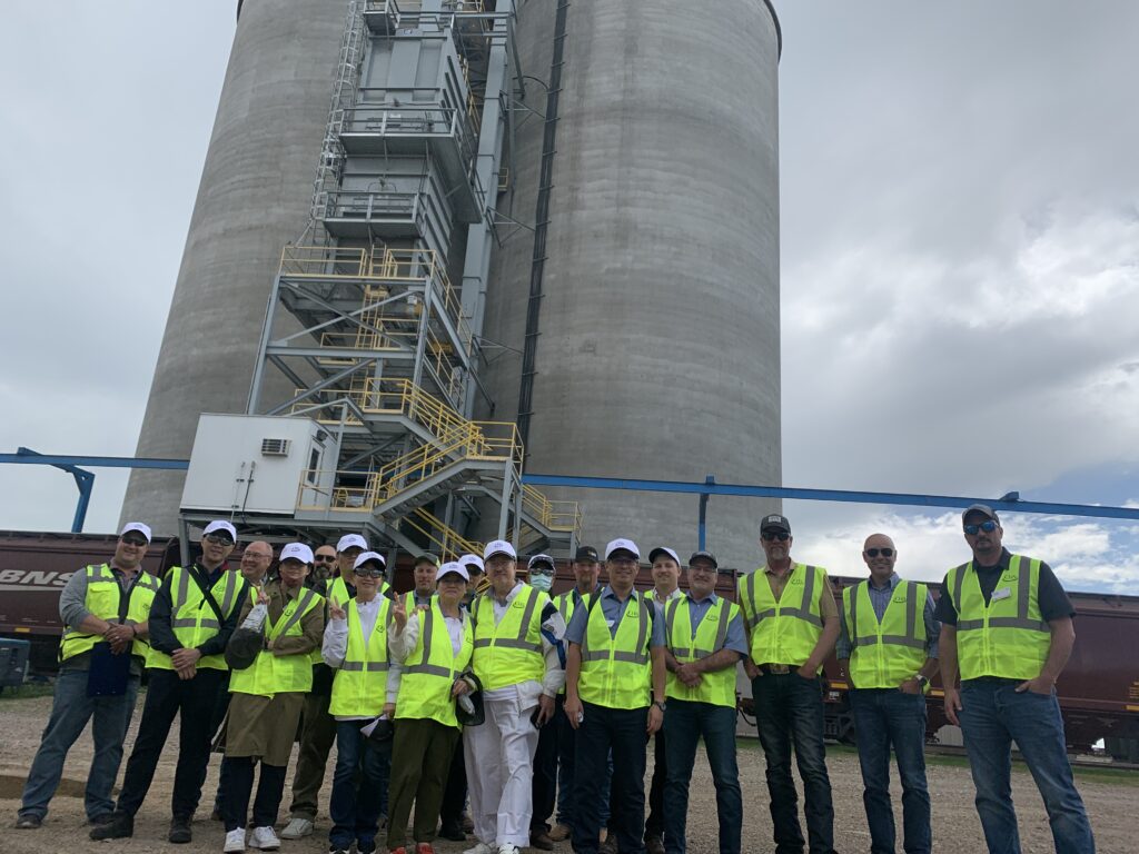 Taiwan Trade at CHS Elevator near Fort Benton