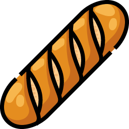 Clipart of a baguette