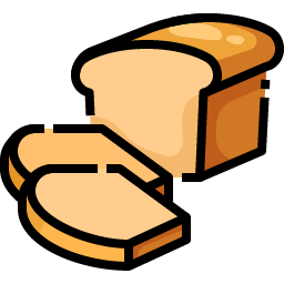 Clipart of a loaf of white bread